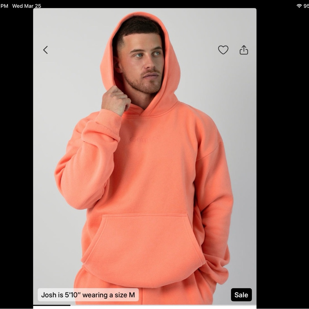Coral Hoodie - Relaxed Fit Pullover Sweatshirt